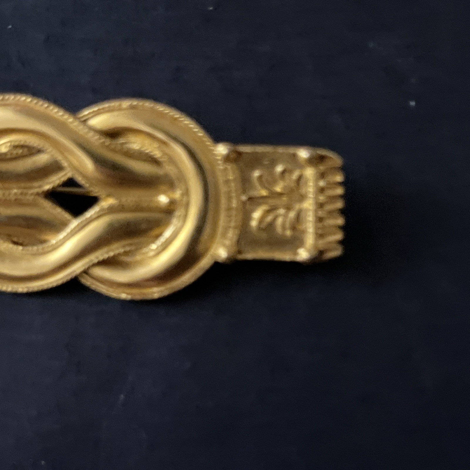MMA Metropolitan Museum Art 1994 Greek Diadem Hercules Knot Goldtone Brooch Pin