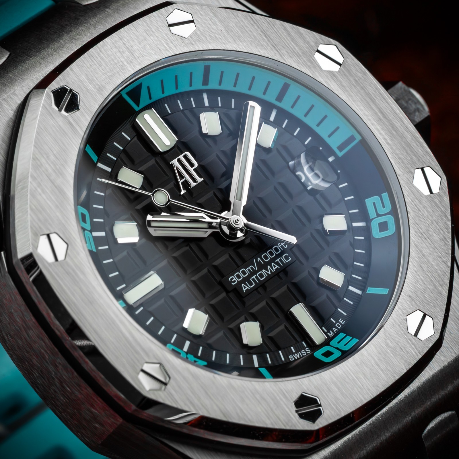 Audemars Piguet Royal Oak Offshore Diver Turquoise 42mm 15720ST.OO.A355CA.01
