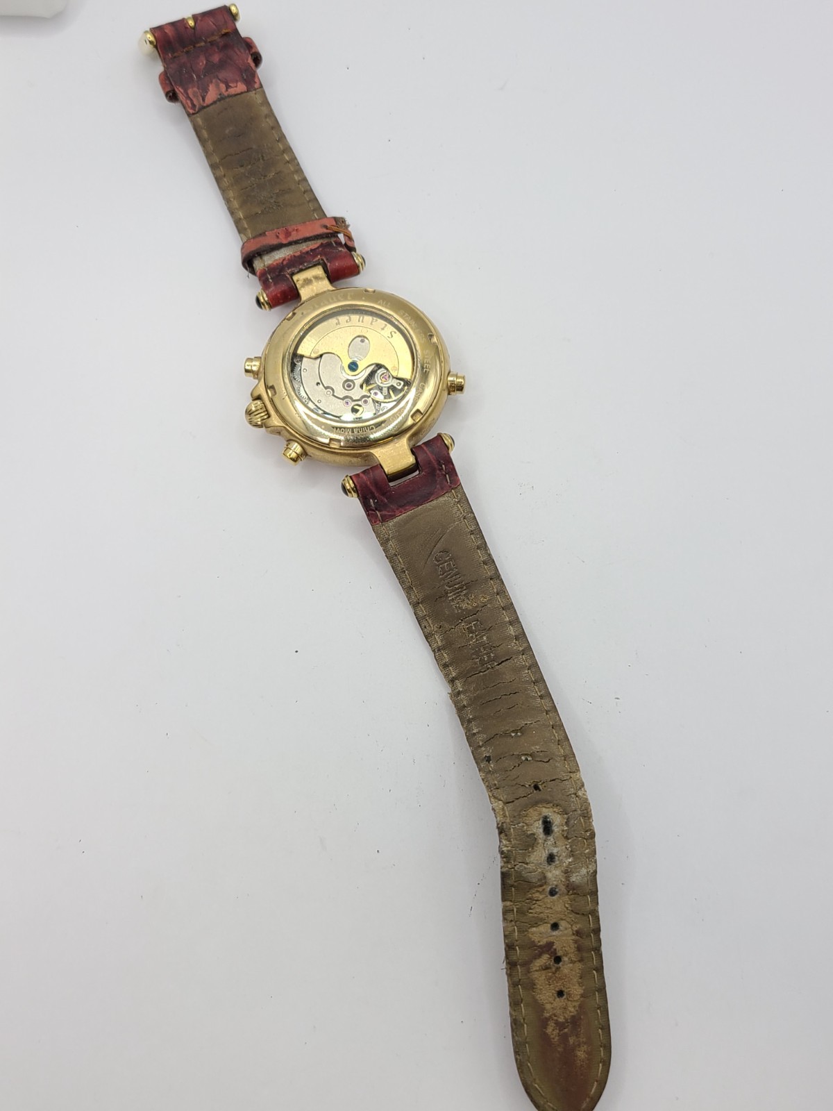Stauer Graves 33 Automatic Wrist Watch for Men w/ Brown & Black Leather No, 1482