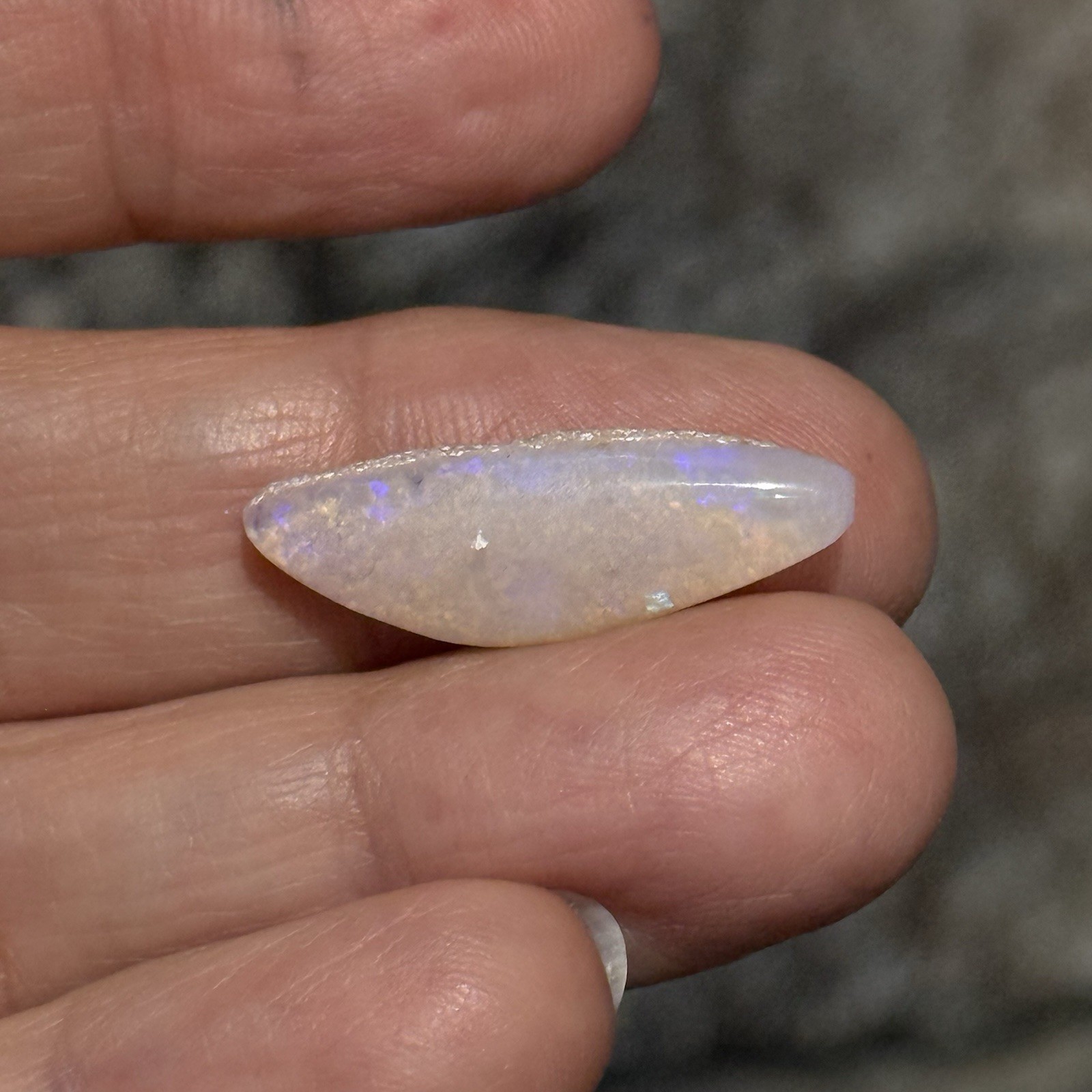 6.2ct 25.8×8.5×4.7mm Fine Natural Australian Crystal Pipe Opal Cabochon Gem