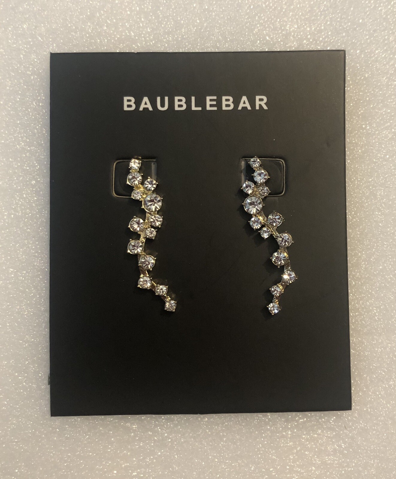 Contemporary Clear Rhinestone Earrings Fashion Costume Jewelry 5960 SID24