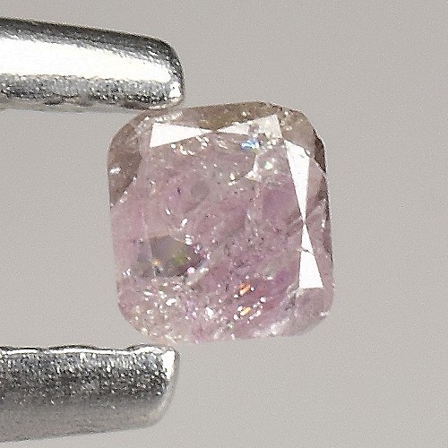 0.09Ct Purple Pink Cushion Cut Natural Argyle Diamond 10