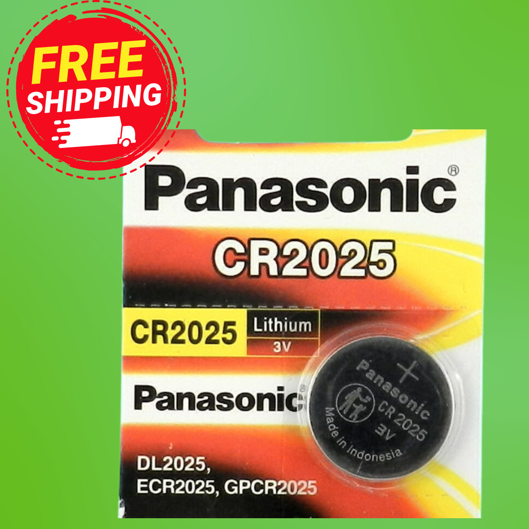 PANASONIC CR2025 LITHIUM 3V BATTERY – EXP. 12-2033 – 1Pc