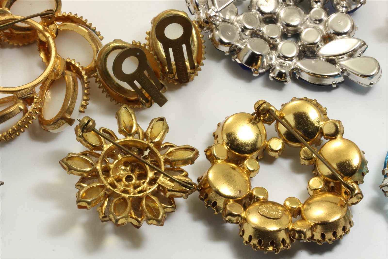 Vintage 13 Pc Lot of High End Glass Rhinestone Costume Jewelry Juliana Boucher