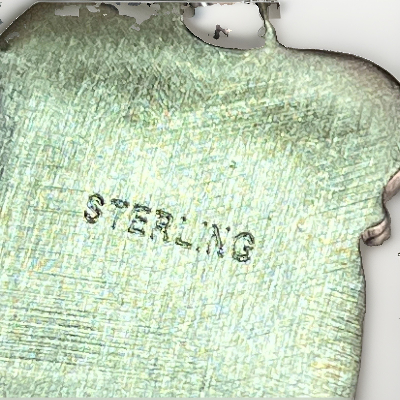Sterling Silver Blackjack Turquoise Pendant Southwestern Native American Style
