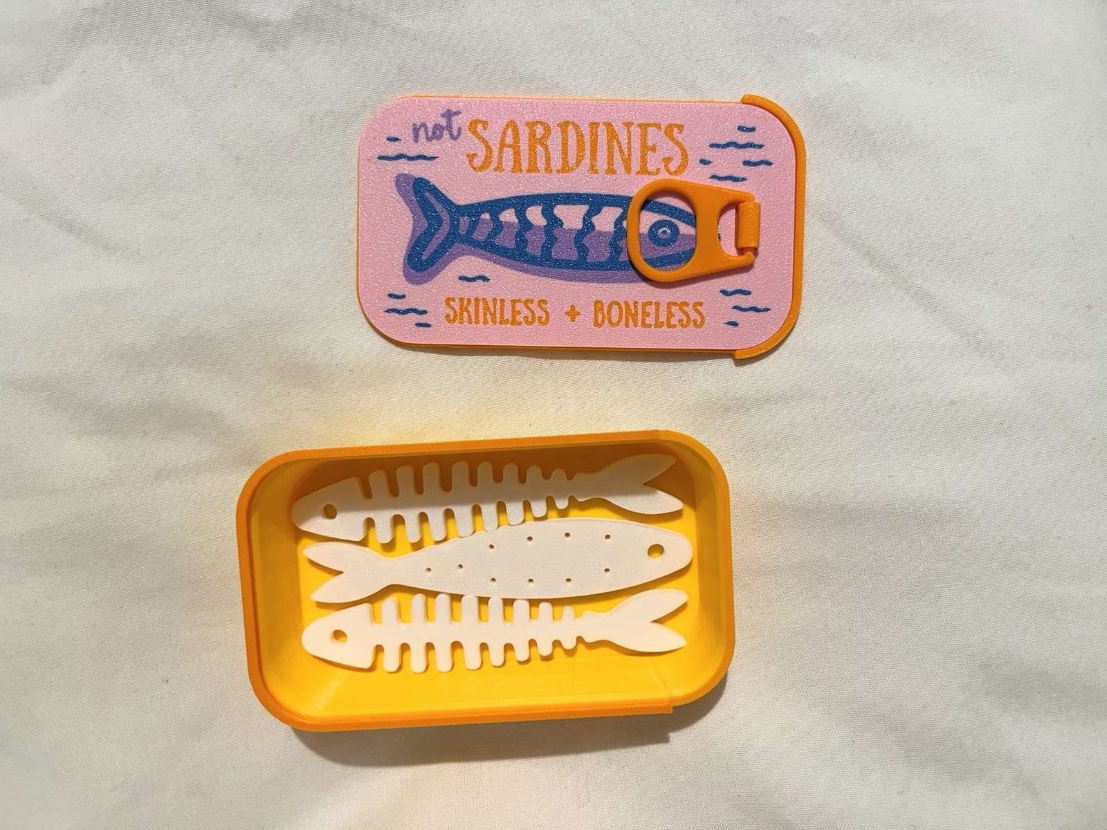 Sardines Jewellery Box Travel Case for Women Jewelry Organizer Portable Storage