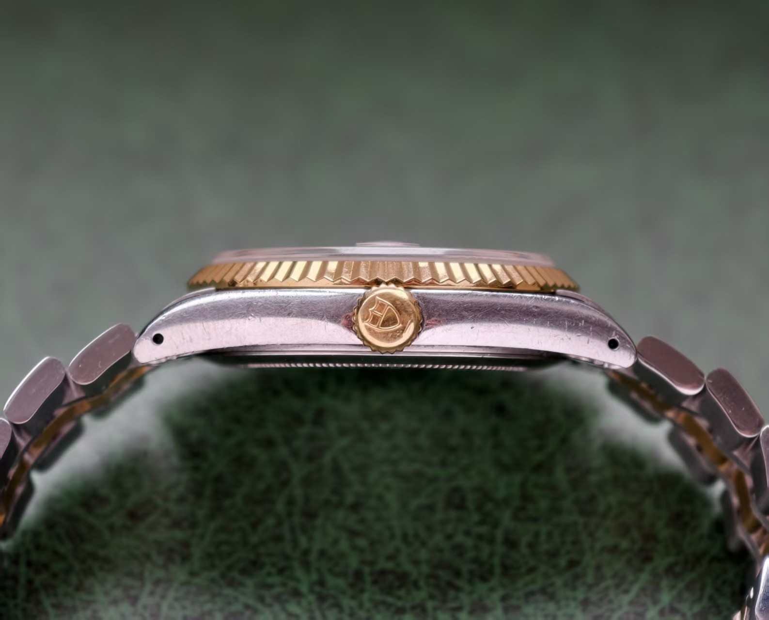 Tudor Sliver 10-Diam Linen Dial 76213 Prince Date Men’s Watch Automatic 36mm