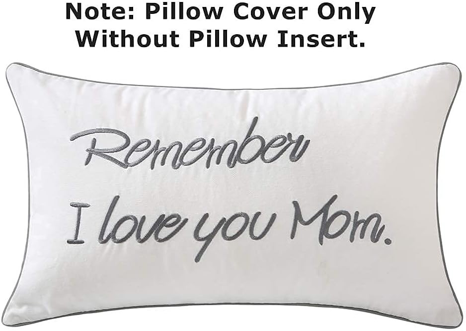 Soft Cotton Lumbar Pillow Cover for Moms – 12×20 Inches – Stylish Décor
