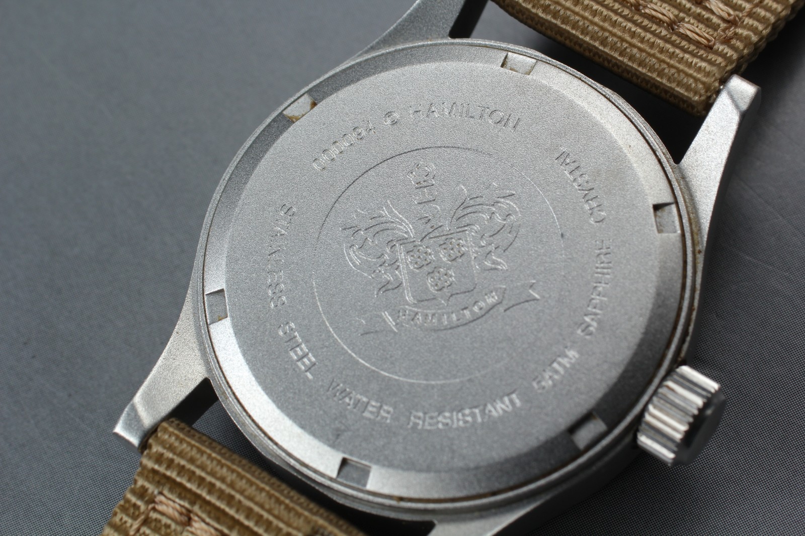 [Near MINT] Hamilton Khaki Green Manual Date 33mm 000094 Men’s Watch