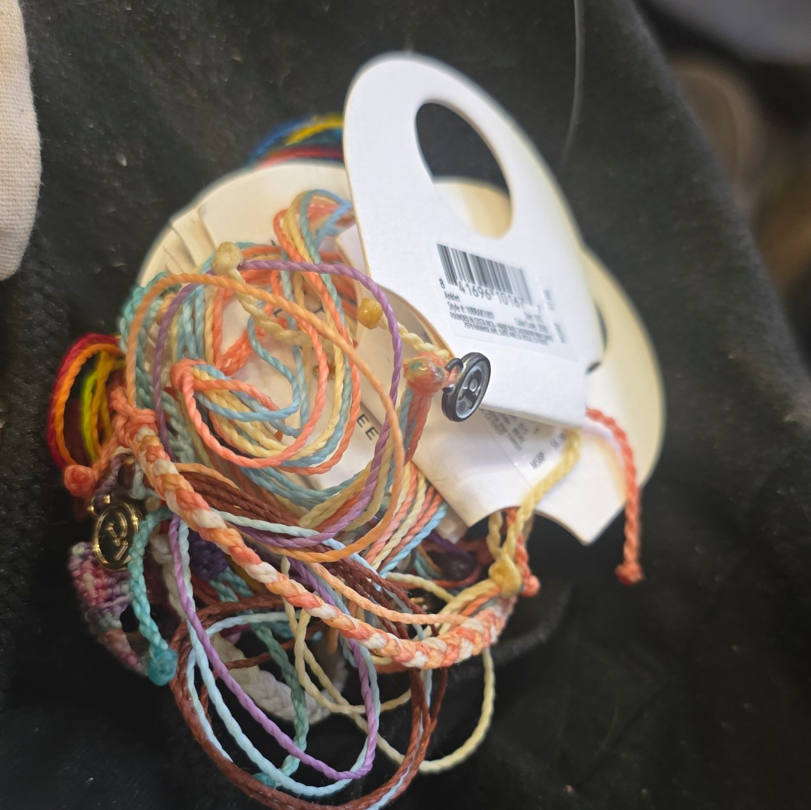 Pura Vida Braided Cotton Bracelet Lot Multicolor Adjustable Slide Closure
