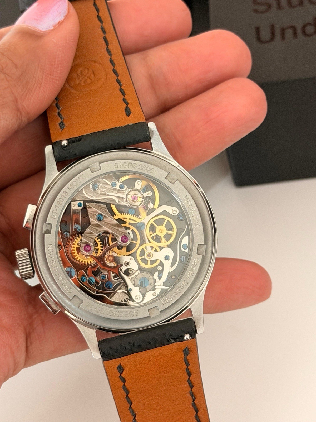 Studio Underd0g Bicompax Manual-Wind Chronograph 38mm Tachymeter Box/Papers