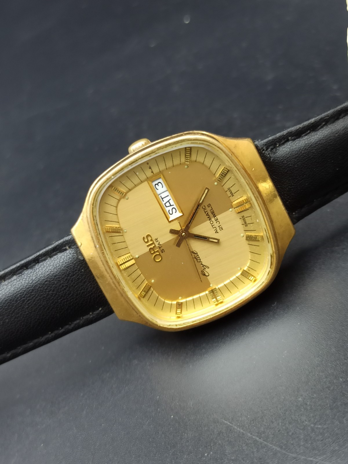 Iconic ORIS STAR Crystal 21 Jewels Automatic ETA-2879 Swiss High GP Men Watch