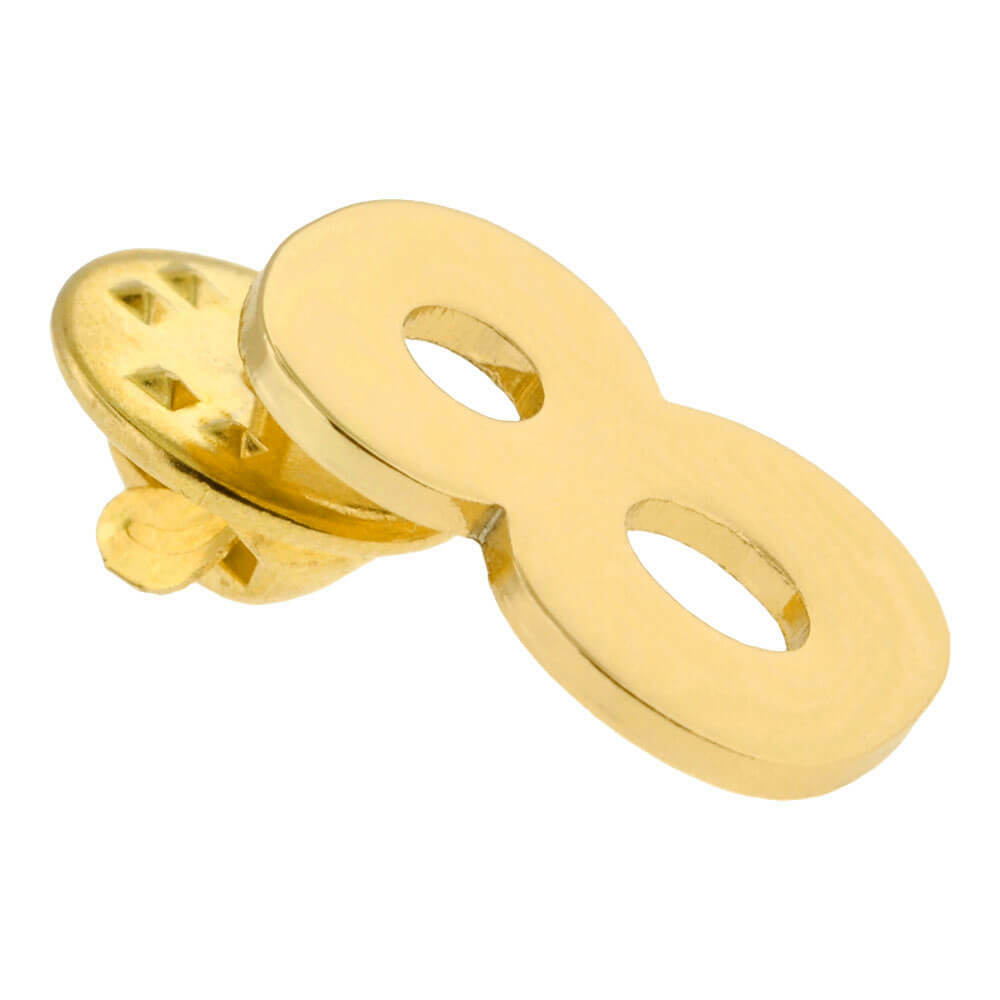 PinMarts Number Eight 8 Lapel Pin Anniversary Birthday Number Jewelry