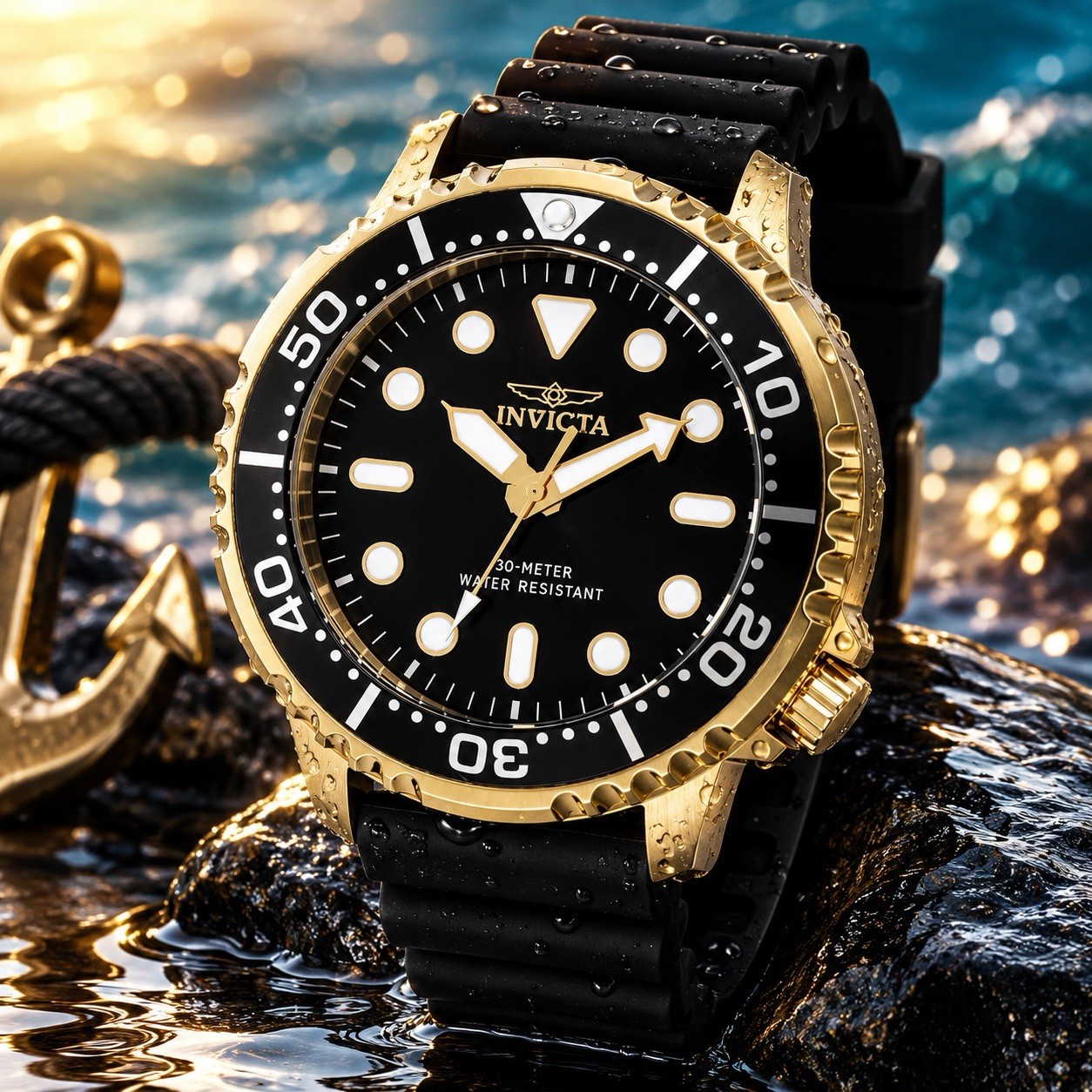 Invicta Pro Diver Neptune Men’s Watch – 48mm. Black (47226)