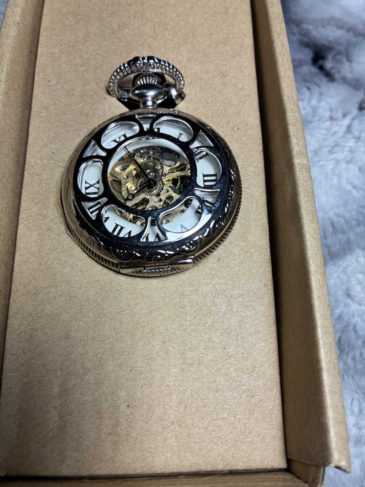 The American Historic Society Kansas City Railroad Pocket Watch 7563