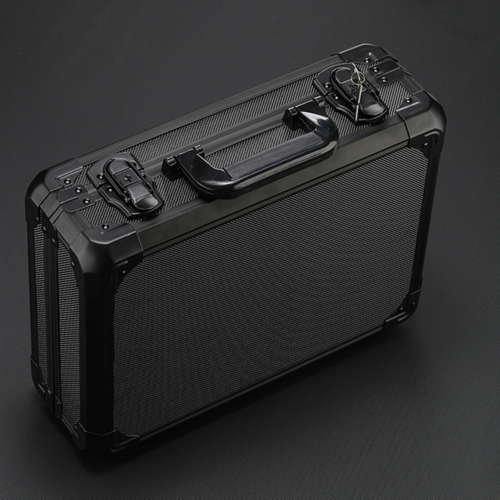 Watch Case for 24/18/10/5/1 Watches Collectors Display Aluminum Black Briefcase