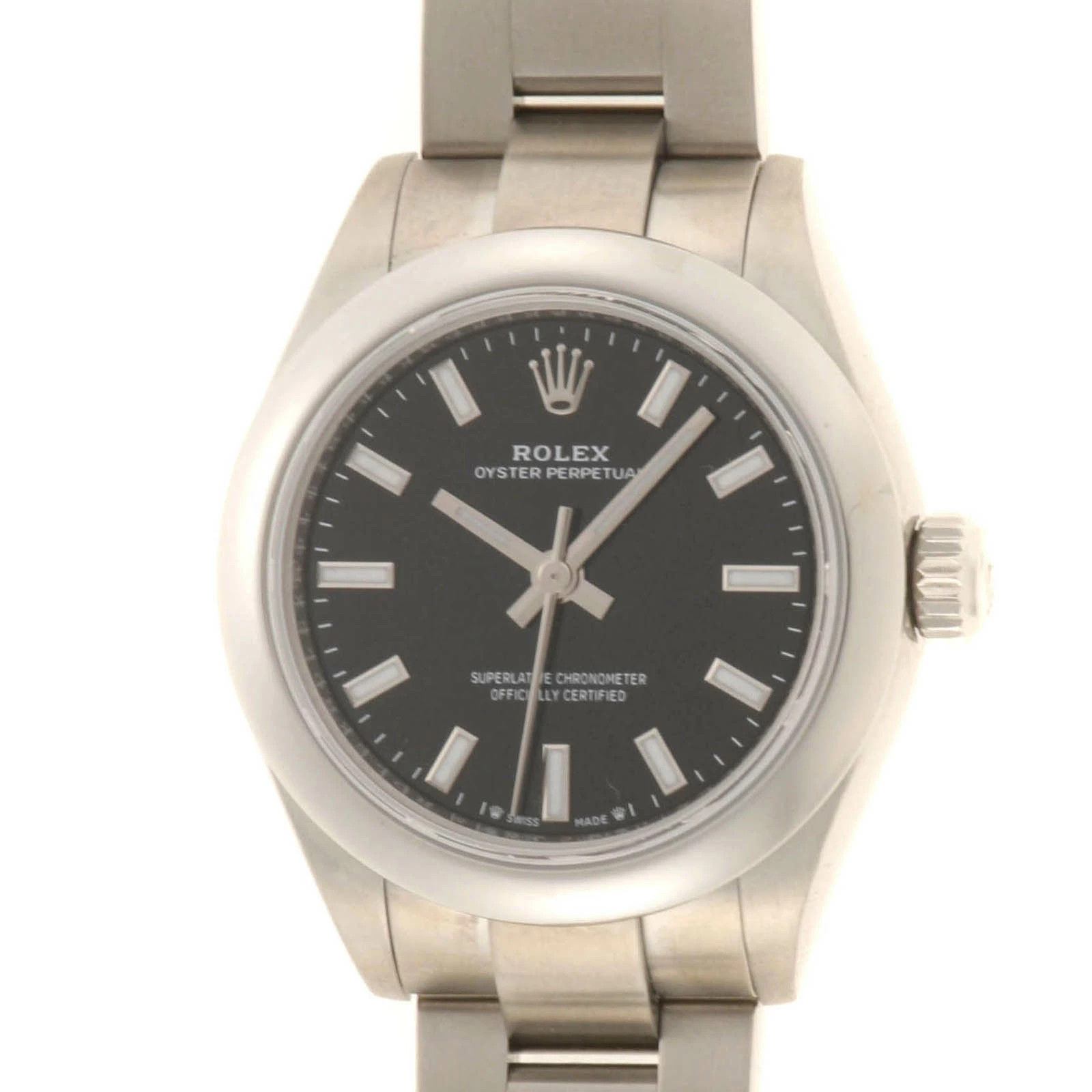 Rolex Oyster Perpetual 276200 Stainless Steel 28mm Black Dial Automatic #DW1945