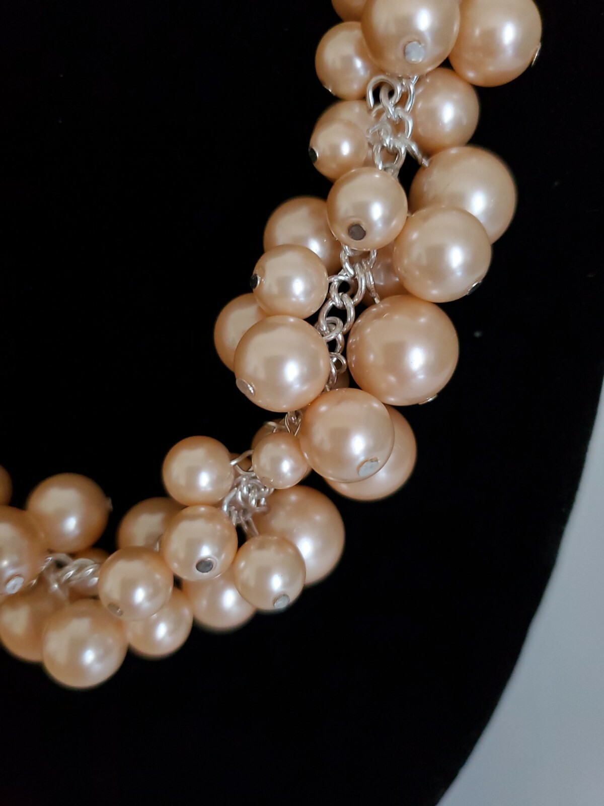 Charter Club Necklace SilverzTone Pink Lab Created Cultured Pearls 16″+ Ext. $69