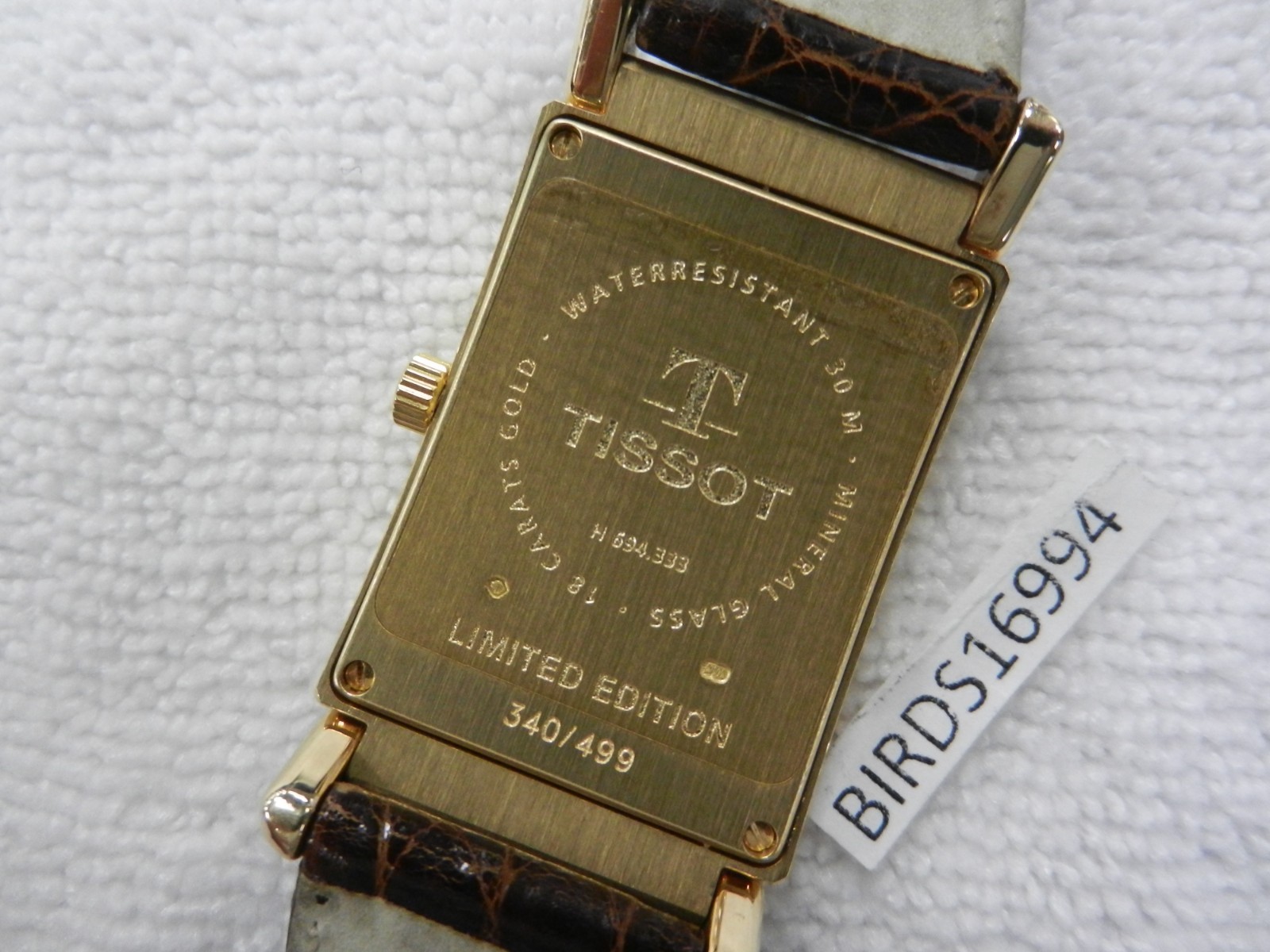 LIMITED EDITION MENS TISSOT 18K GOLD LISBOA CHRONOMETER MENS WATCH H 694.333