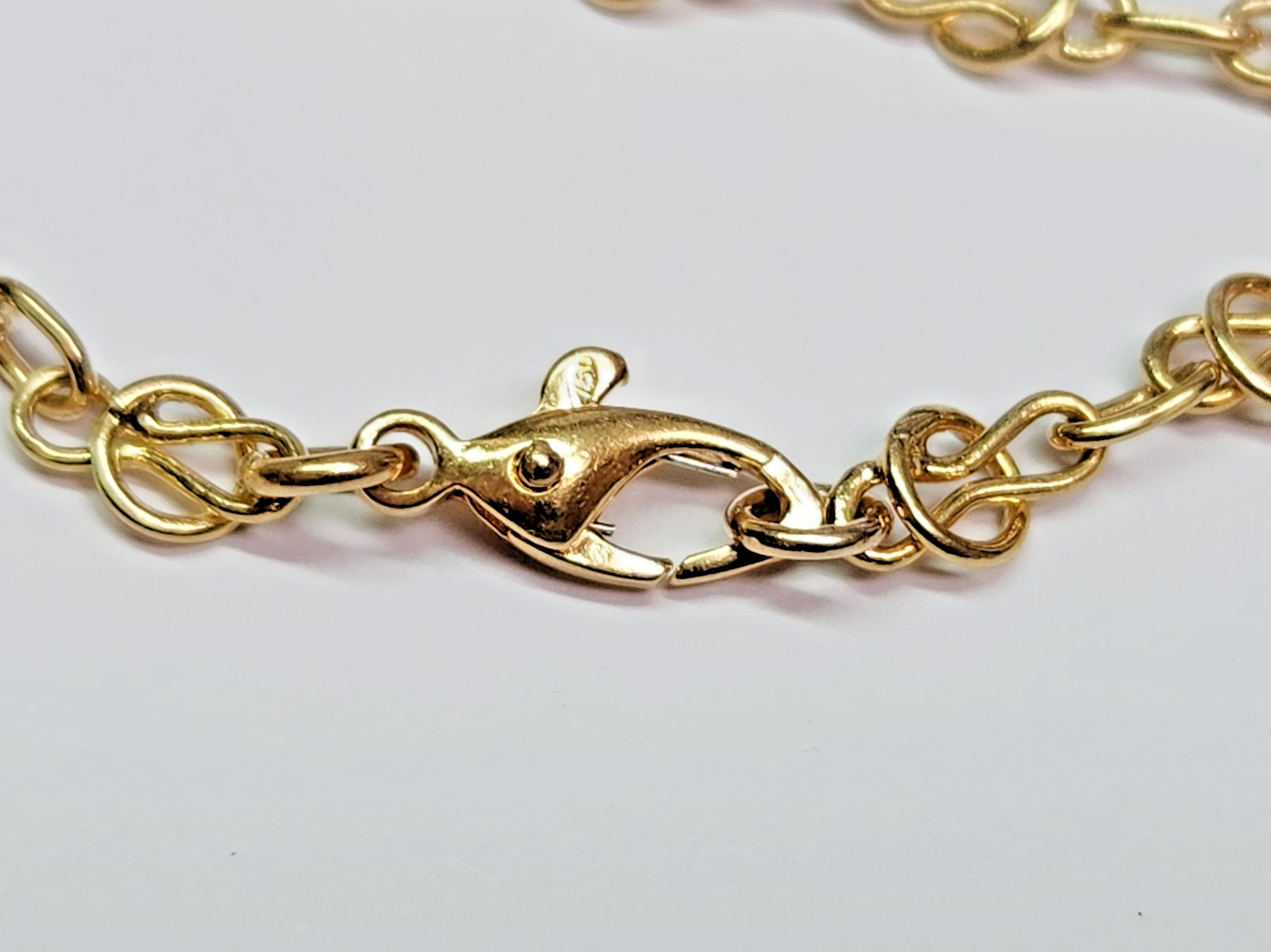 AWESOME 18k Gold 4.7mm Wide Handmade 21″ Fancy Link Chain