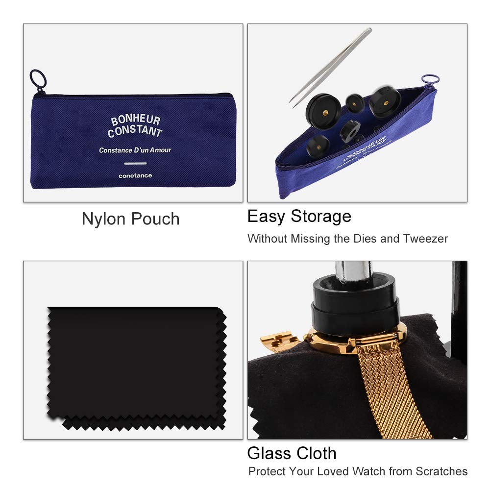ONEBOM Watch Press Tool Set, Repair Kit SET,
