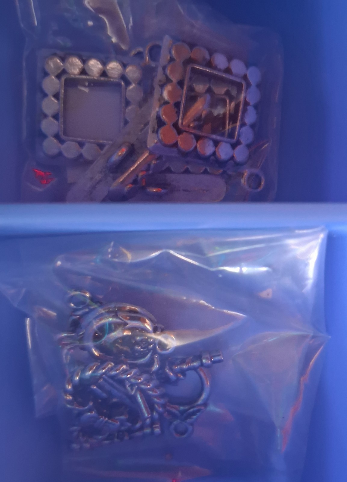 HUGE Mixed Charm Lot, Watch Faces W/batt, Toggles, Jump Rings, Clasps