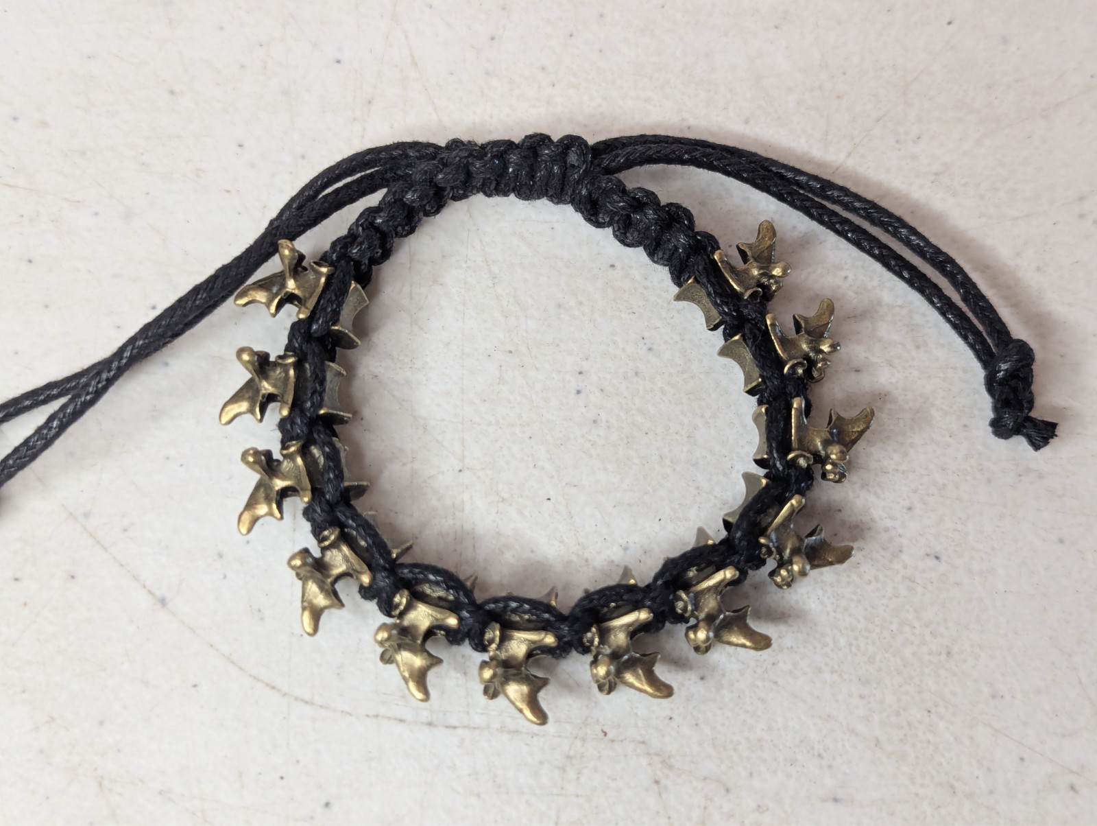 Gothic Vertebrae Adjustable Bracelet Metal Spine Bone Links Chain Punk