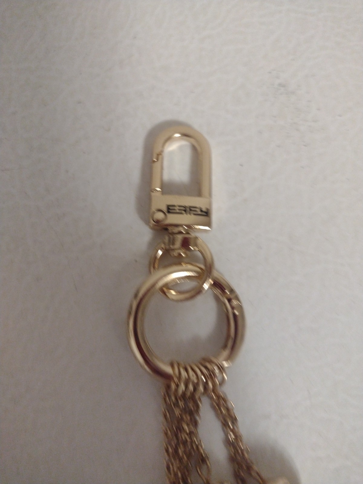 EFFY ROYAL CARIBBEAN Gold Tone KEY CHAIN W/7 Color BELLS Bag Charm