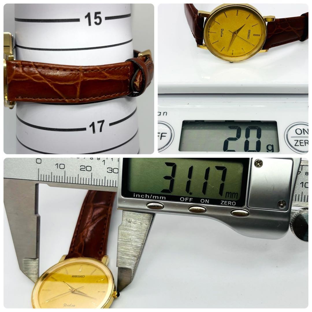 New battery, fully functional. SEIKO Dolce dress watch, boys’ wristwatch, go