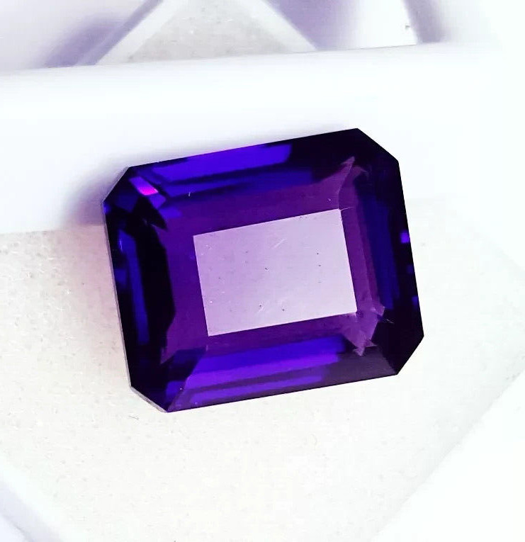 Awesome Emerald Cut Violet Taaffeite Natural 120 Ct EGL Certified Loose Gemstone