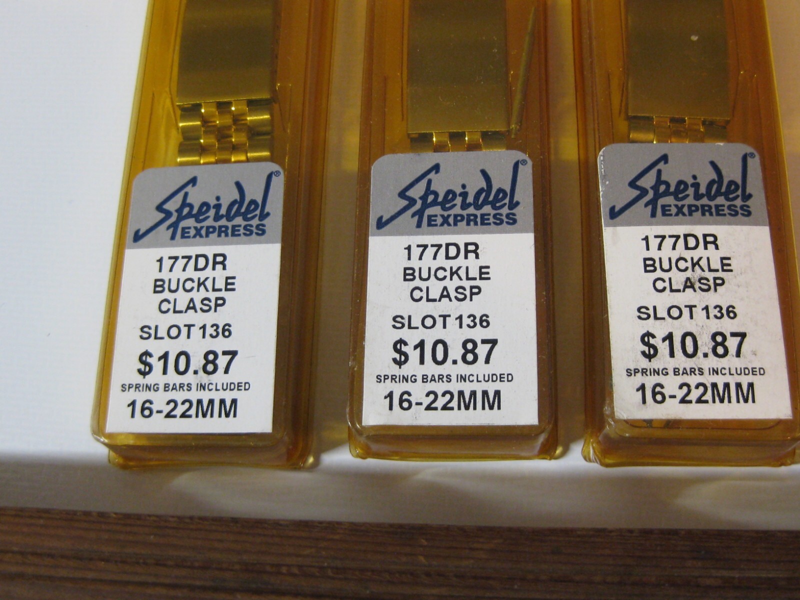 3 NEW SPEIDEL 16-22mm TWO TONE WATCH BAND # 177DR (A Lot of 3 bands) # 20A-004