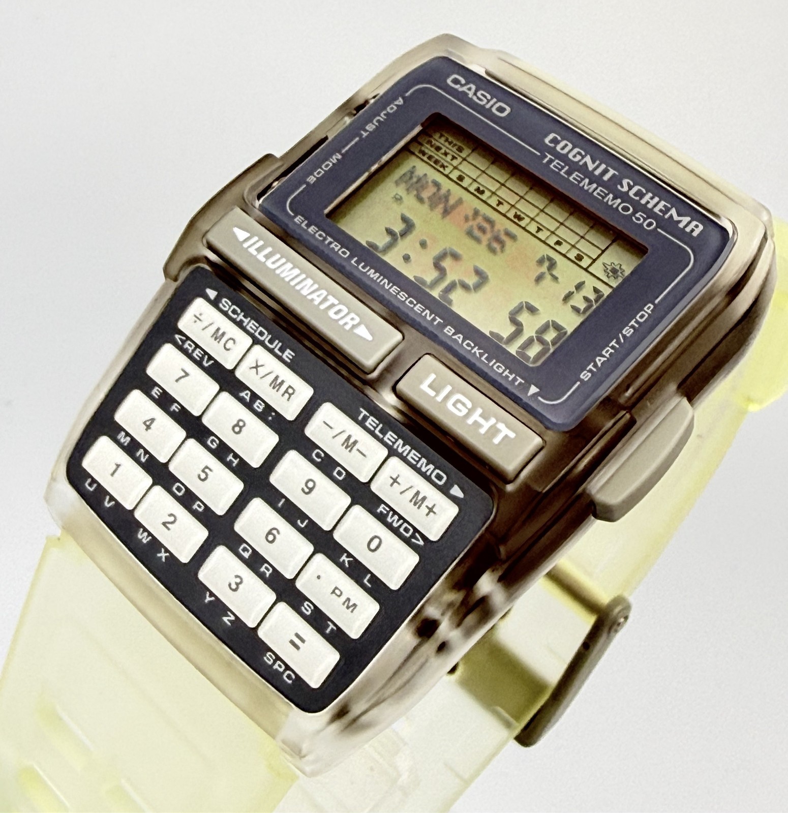 CASIO DBC-63 Cognit Schema Nazca Data Bank Digital Calculator Watch – Rank A