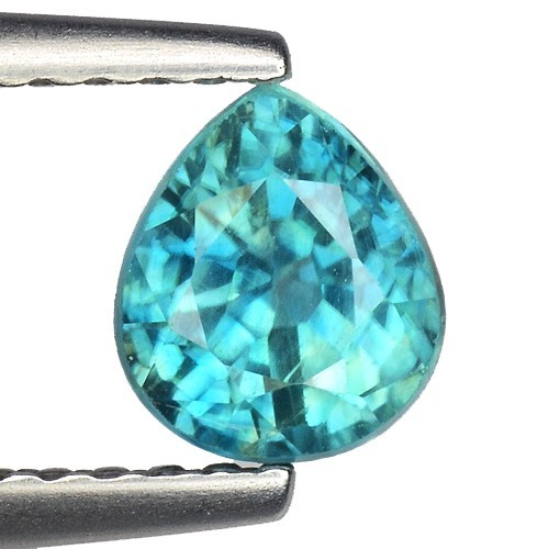 1.31Cts CLEAN NATURAL UNHEATED BROWN ZIRCON PEAR CUT GOOD LUSTER GEMSTONES M531