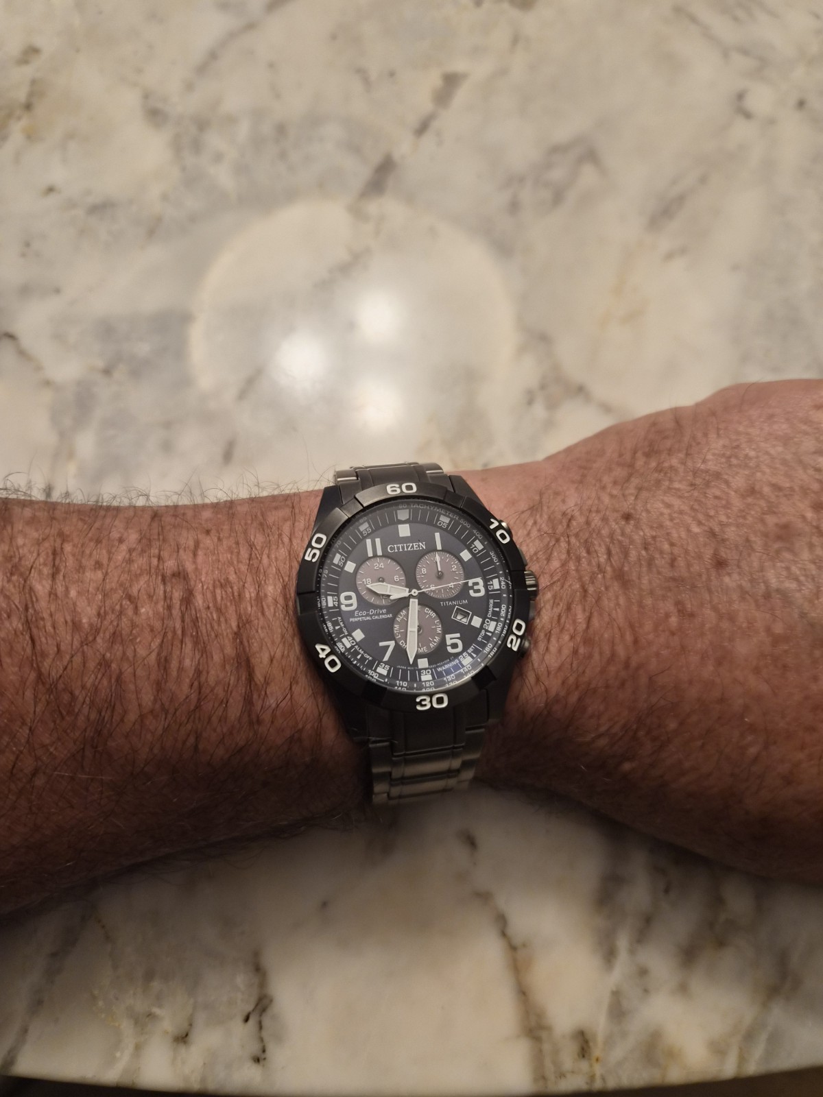 Citizen Brycen Super Titanium Eco-Drive Sport Chronograph Men’s Watch BL5558-58L