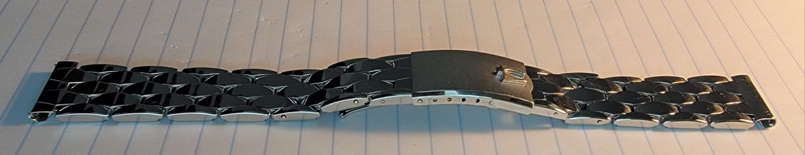 Applied Logo Kreisler Coffin Link Stainless Watch Bracelet Accutron 6 1/2″ LONG!