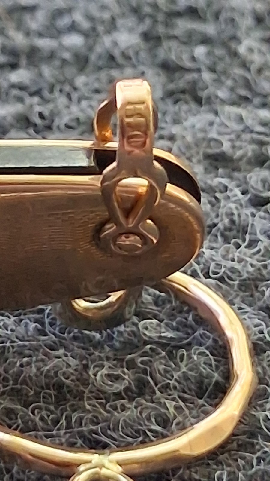 Vintage 10K Gold Watch Fob 2 Blade Pocket Knife with Pipe Cleaning Tool