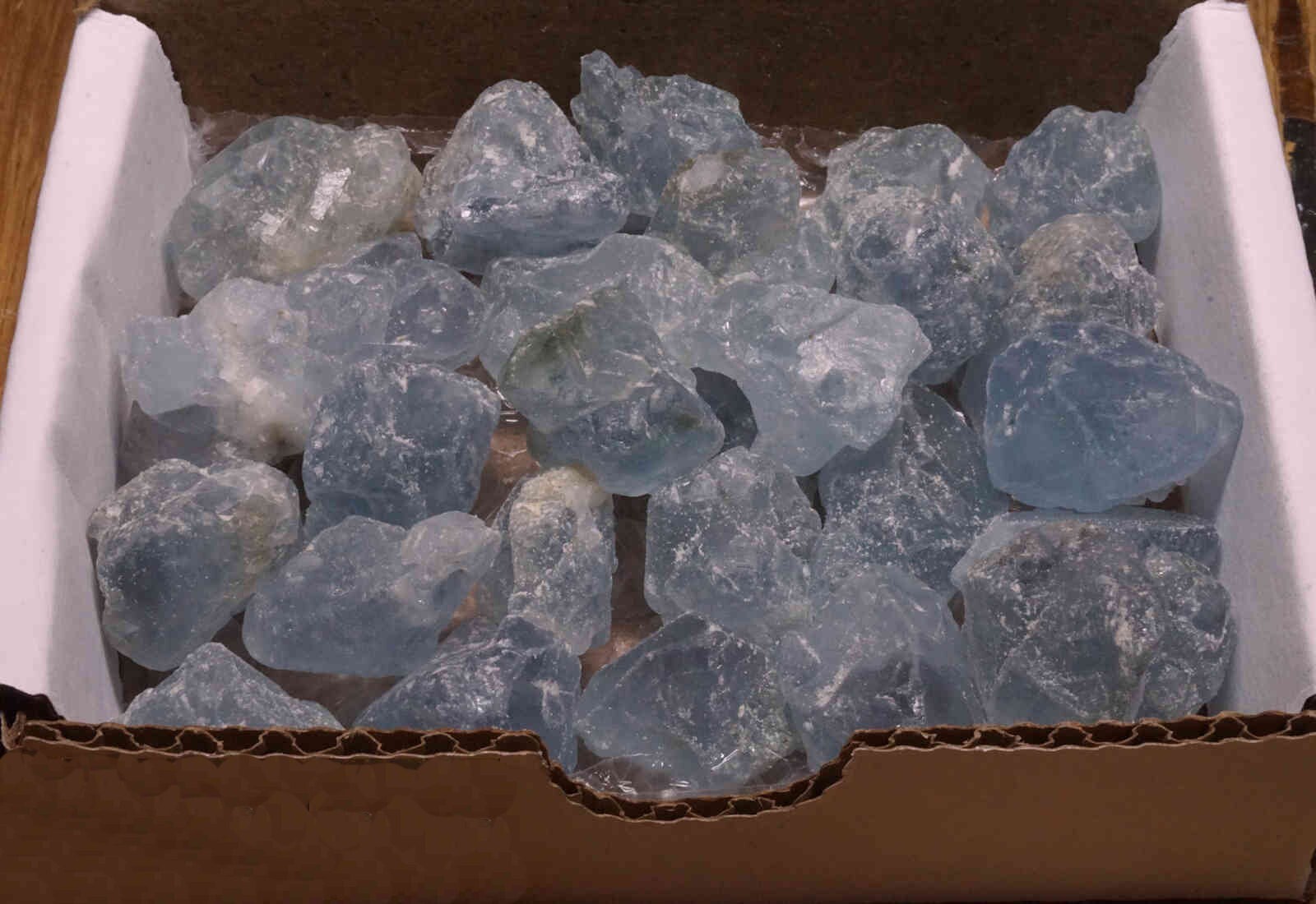 Celestite 1/2 Lb Sky Blue Crystals Natural Gemstones Mineral Specimens