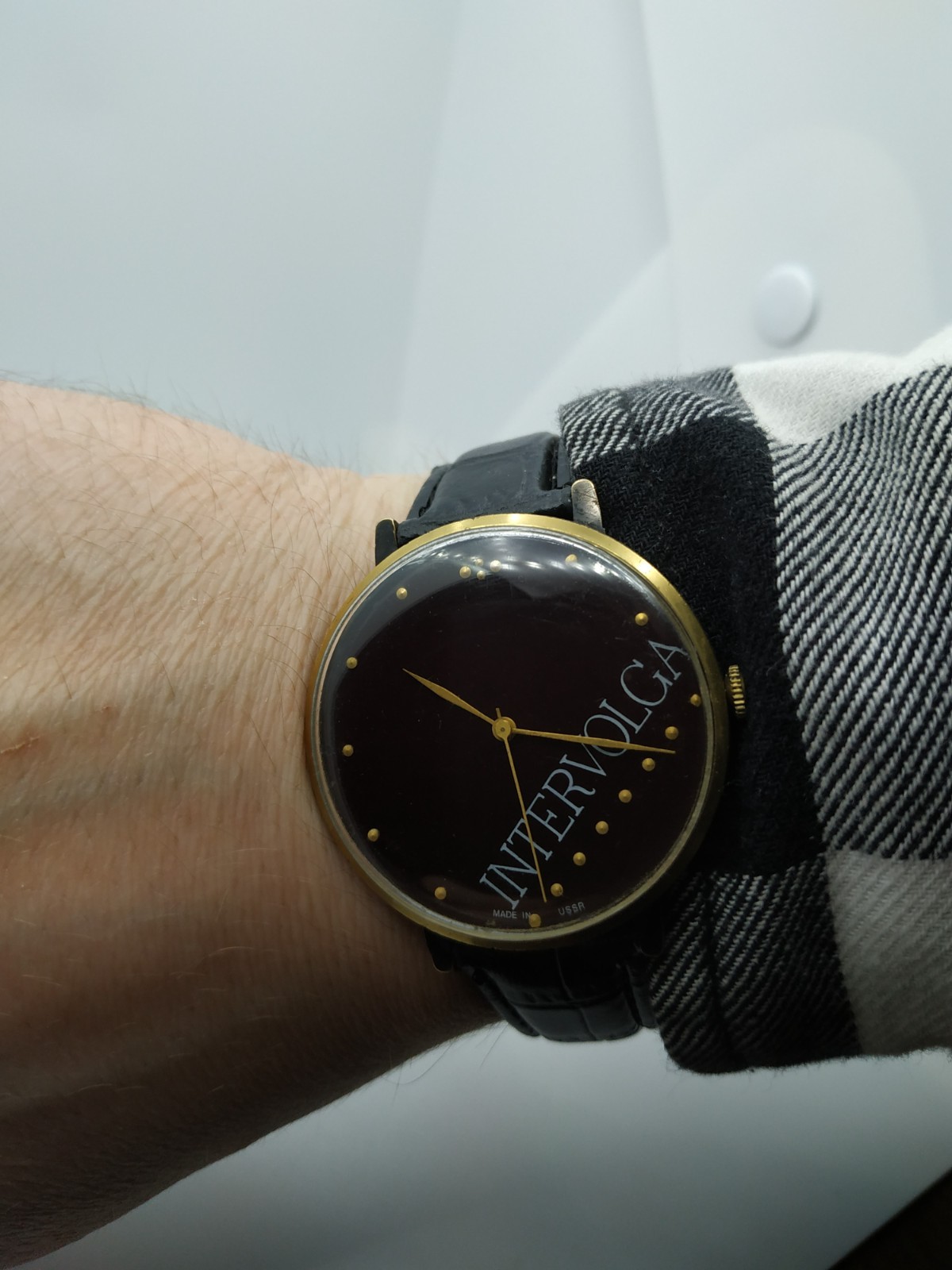 Men’s Vintage Watch Zarya SEKONDA INTERVOLGA USSR Mechanical Retro Soviet Dress