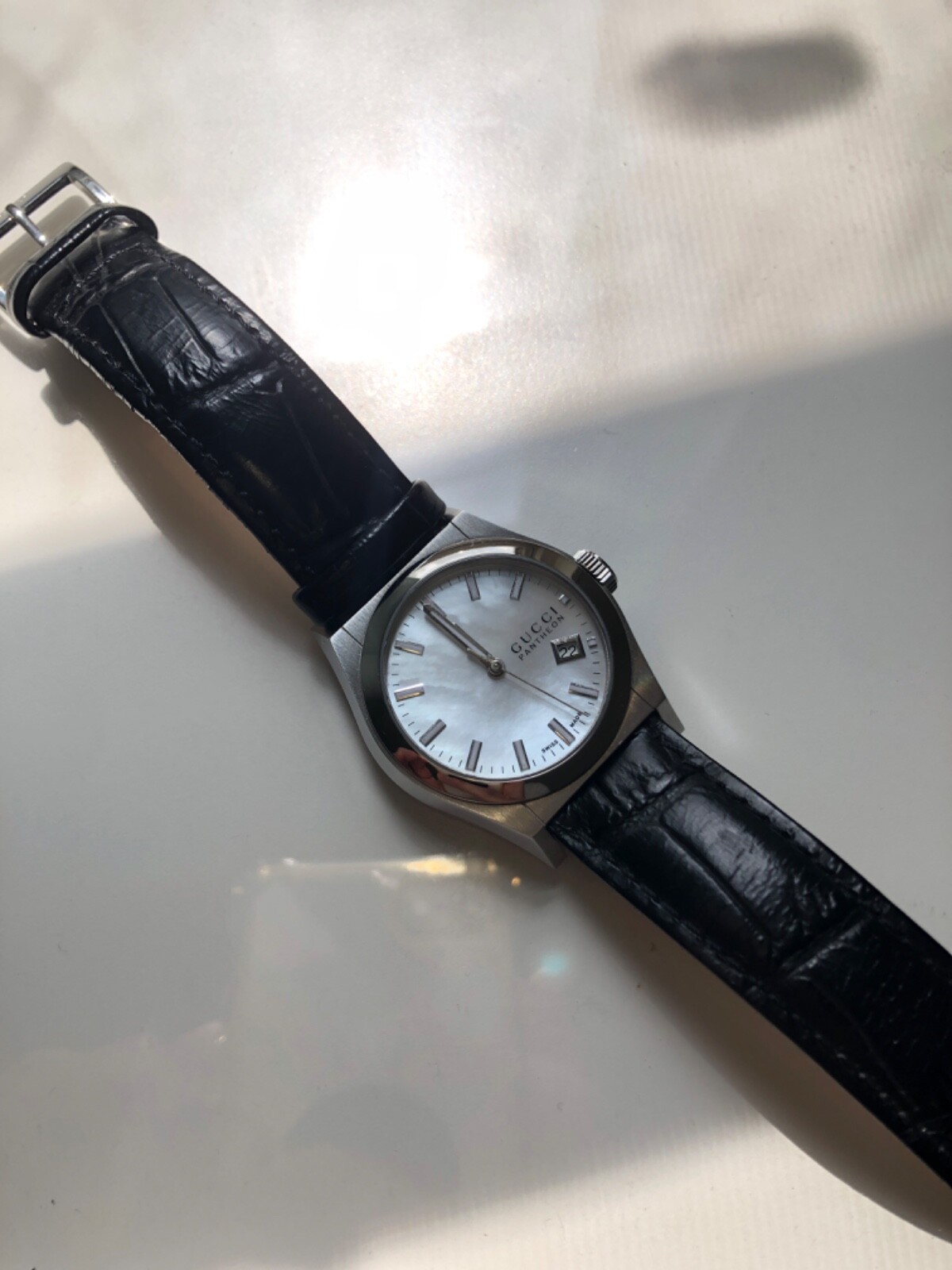 gucci pantheon watch 35mm
