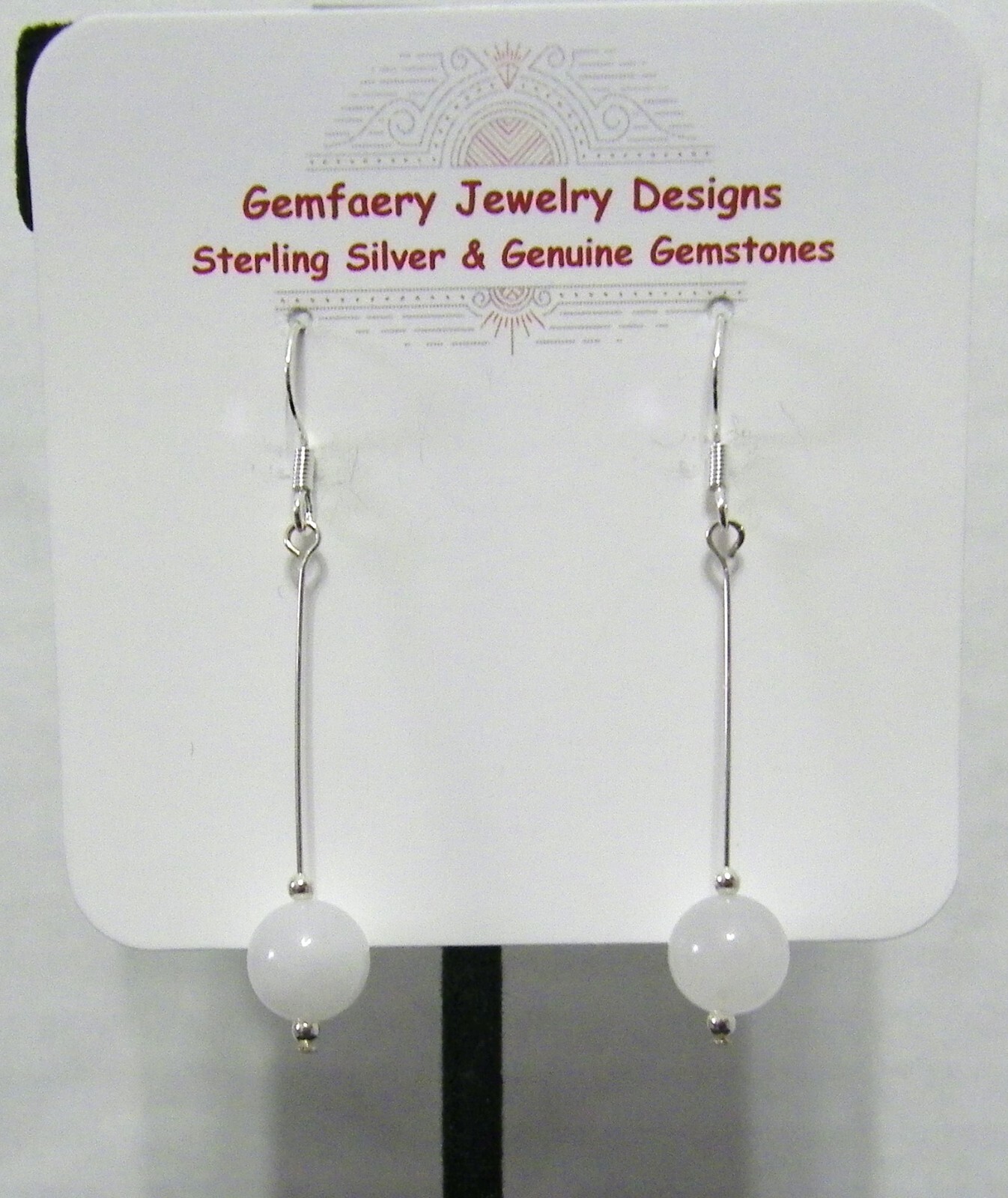 Sterling Silver AAA Natural JADE Gemstone Dangle Earrings #1723…Handmade USA