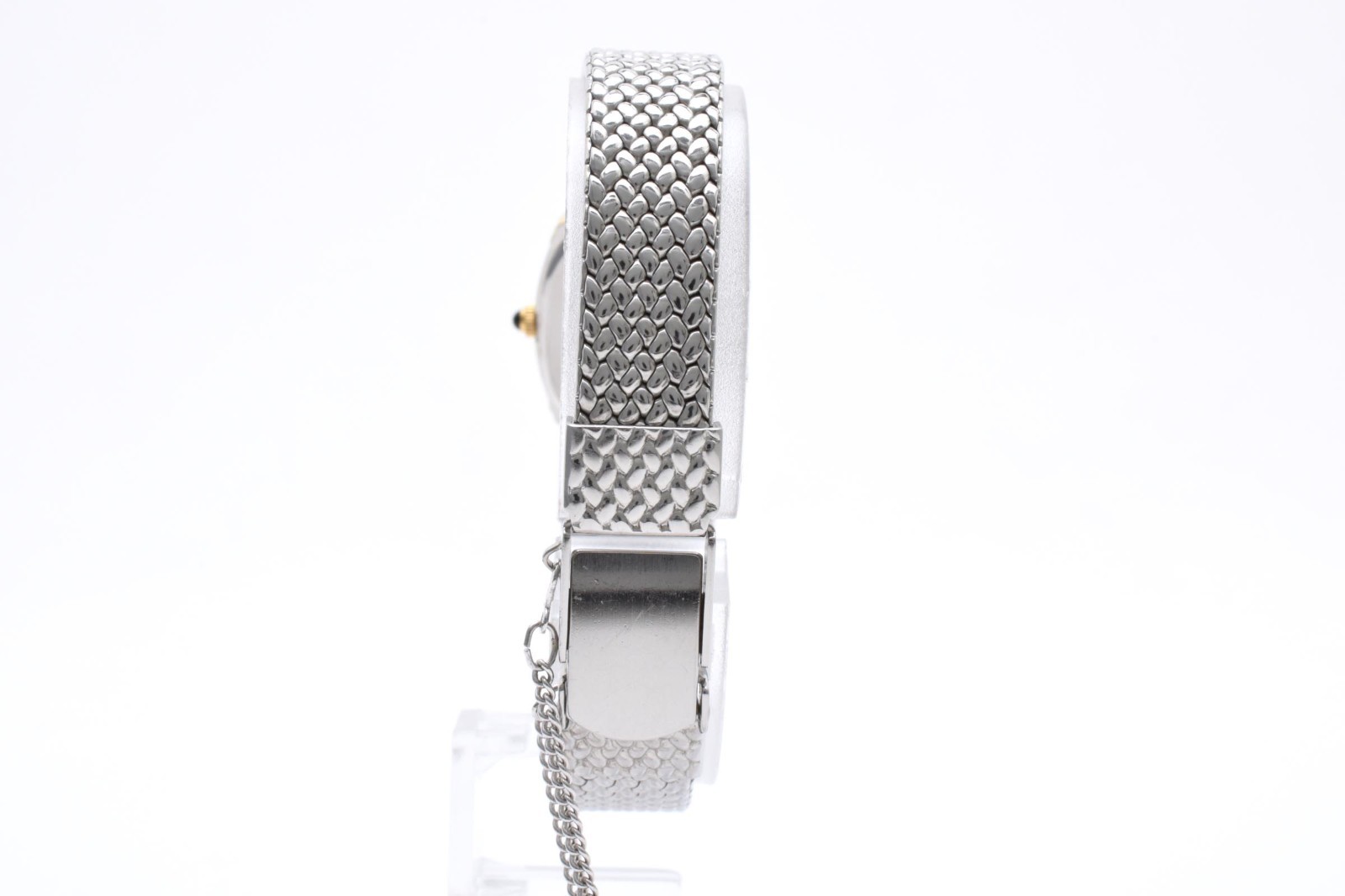 【 Exc+5 】 SEIKO Exceline 1221-5890 21mm Quartz Vintage White Dial Oval Watch