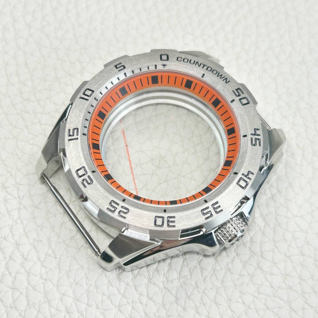 45MM Steel Sapphire glass Monster Watch Case Bracelet Fit Japan NH34 NH35A Nh36A
