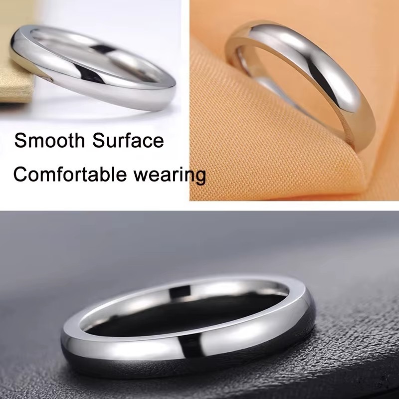 Solid 925 Sterling Silver Wedding Band Ring For Men And Women Multiple Sizes