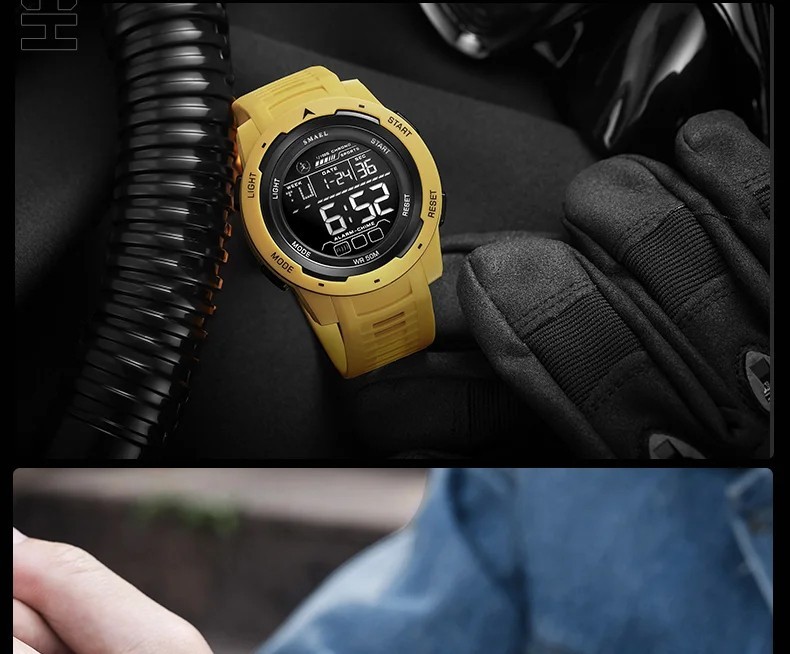 Men’s 50M Waterproof Sport Digital Military Smart Watch Gym Fitness Running Gift