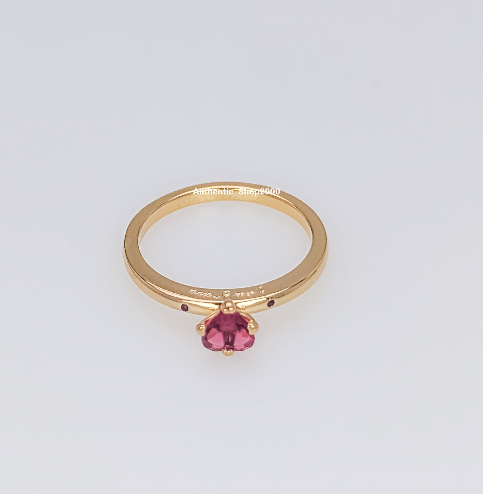 NEW 100% Authentic PANDORA 14k Gold P Red Heart Explosion of Love Ring 166574C01