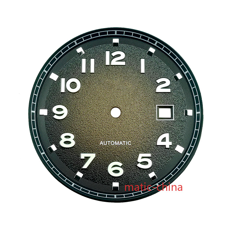 35.6mm Gray/Green/Brown/Blue WatchDial Luminous Fit For Miyota8215