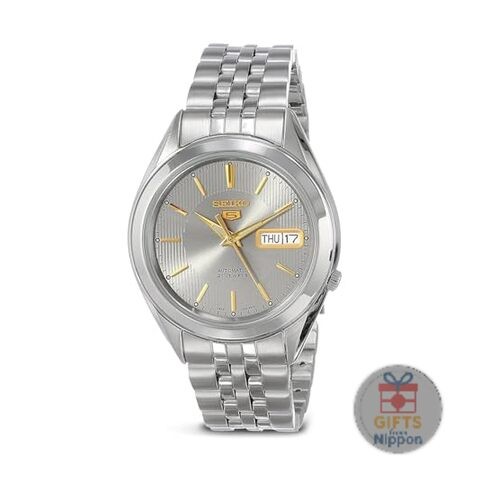 Seiko SNKL19 Men’s Automatic Watch 38mm Stainless Steel Gray Dial New