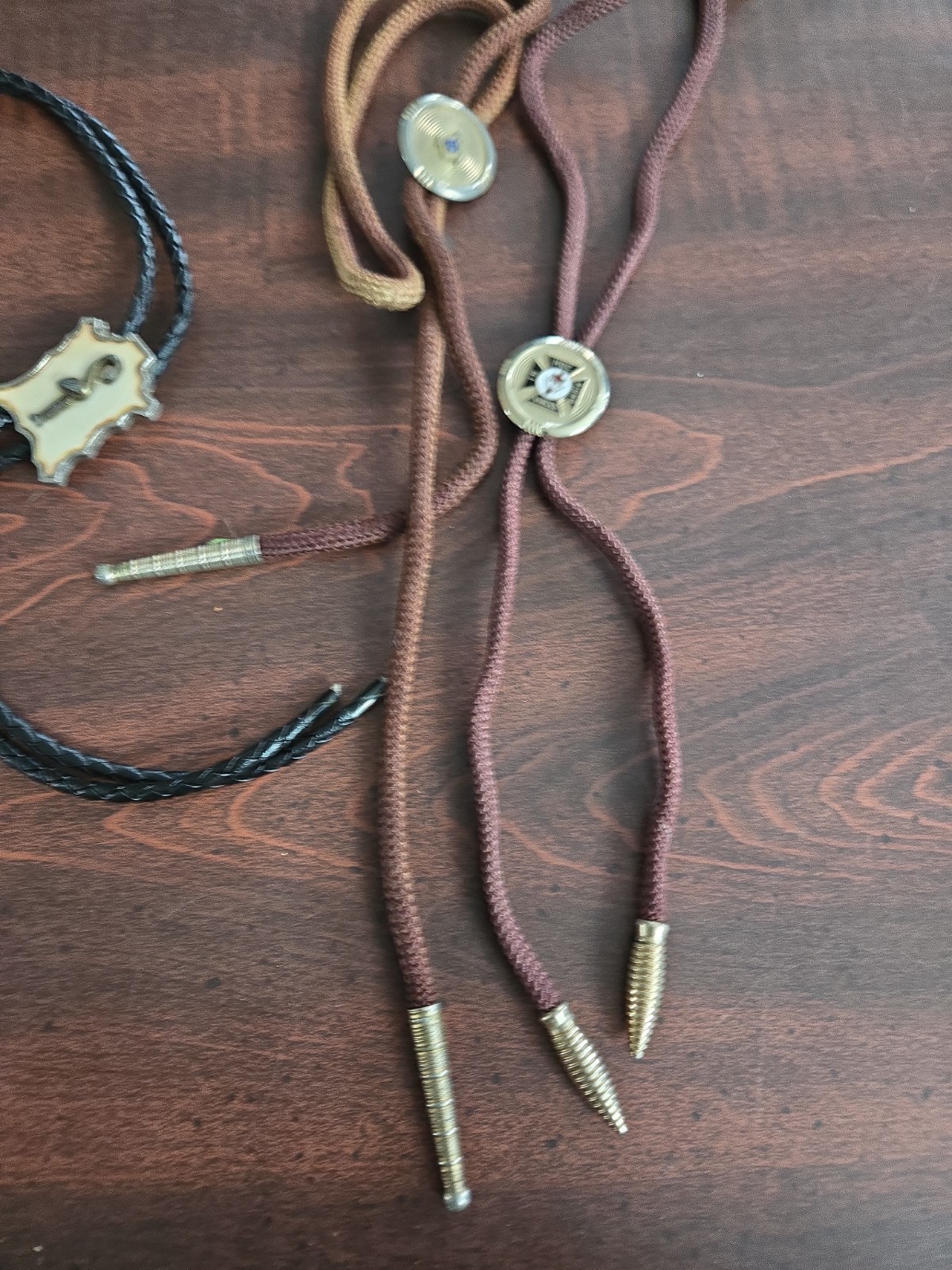 Lot Of 3 Bolo Ties American Legion Mixed Lot