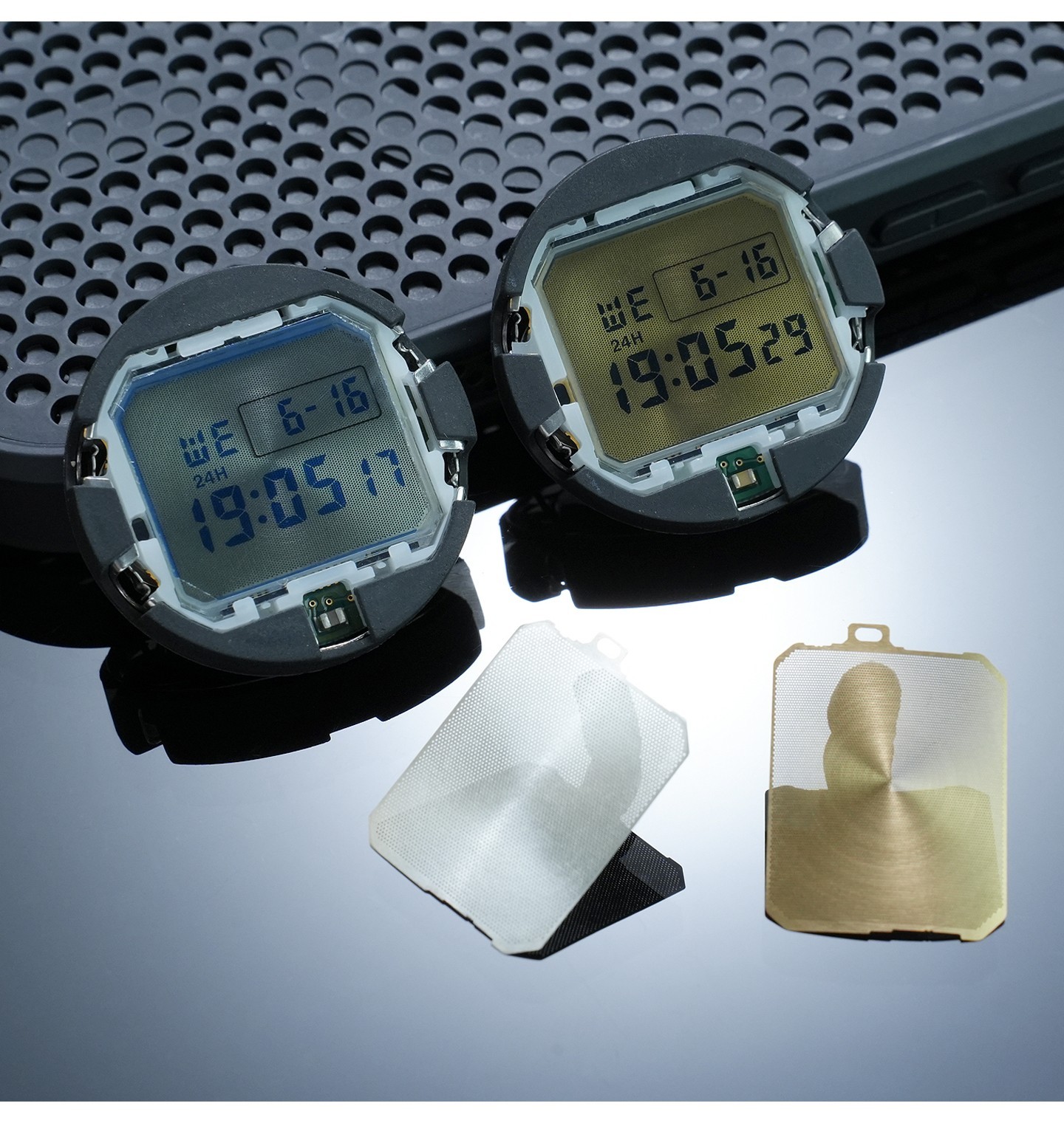 For Casio DW-5600 AE-1200 F-91W Display screen Metal Mesh Sunray Texture Mesh