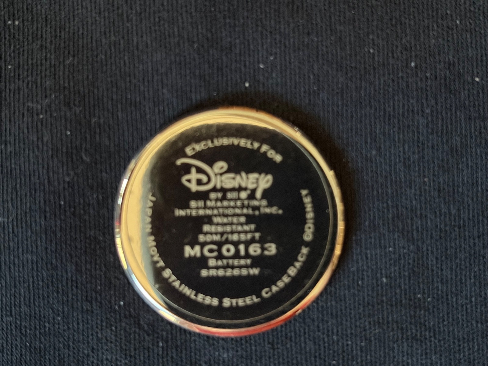 VINTAGE MICKEY MOUSE WATCH S11 MARKETING TWO TONE WORKING NEW BATTERY MC0163